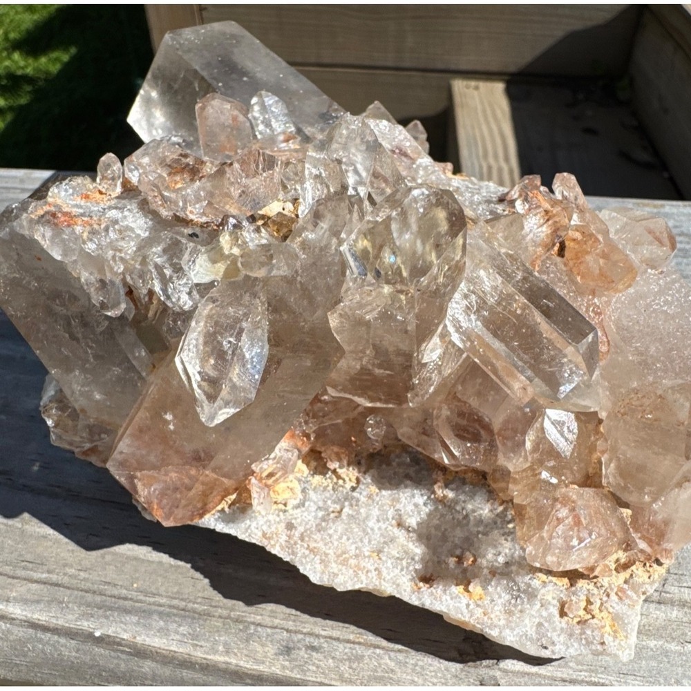 Quartz Crystal Raw Cluster with Points - 1# 14 oz
